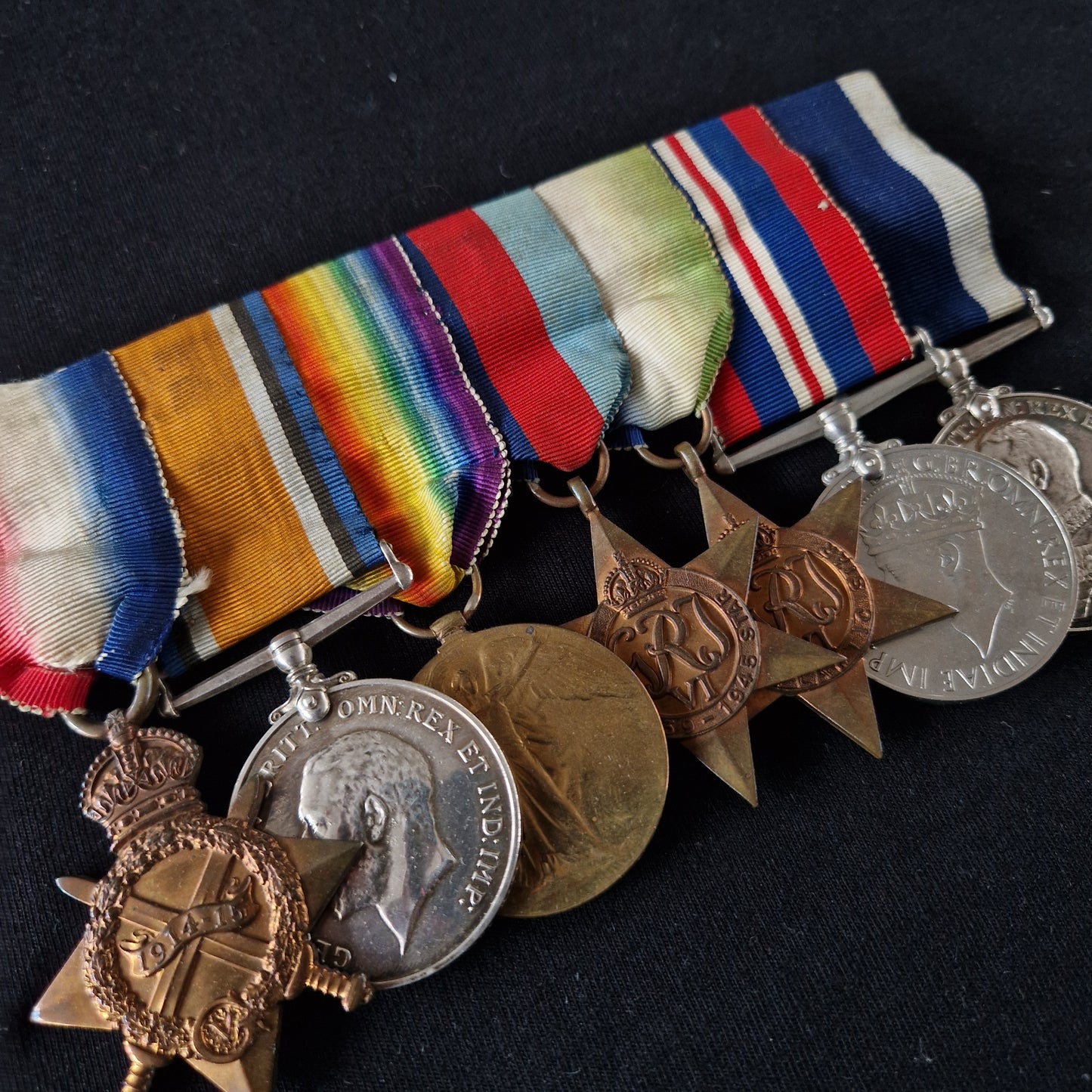 Royal Navy - HMS Comorin 1941 Survivor - WW1 and WW2 Long Service Medal Group - Bognor