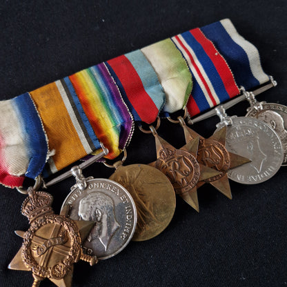 Royal Navy - HMS Comorin 1941 Survivor - WW1 and WW2 Long Service Medal Group - Bognor