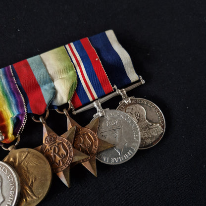 Royal Navy - HMS Comorin 1941 Survivor - WW1 and WW2 Long Service Medal Group - Bognor