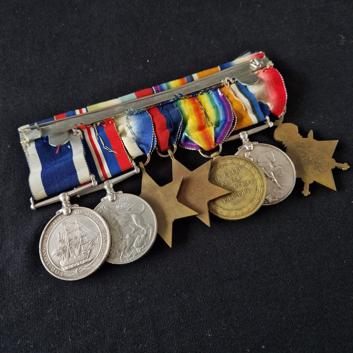 Royal Navy - HMS Comorin 1941 Survivor - WW1 and WW2 Long Service Medal Group - Bognor
