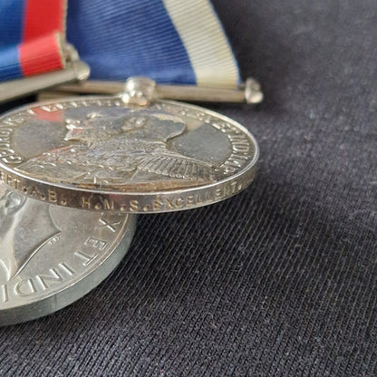 Royal Navy - HMS Comorin 1941 Survivor - WW1 and WW2 Long Service Medal Group - Bognor