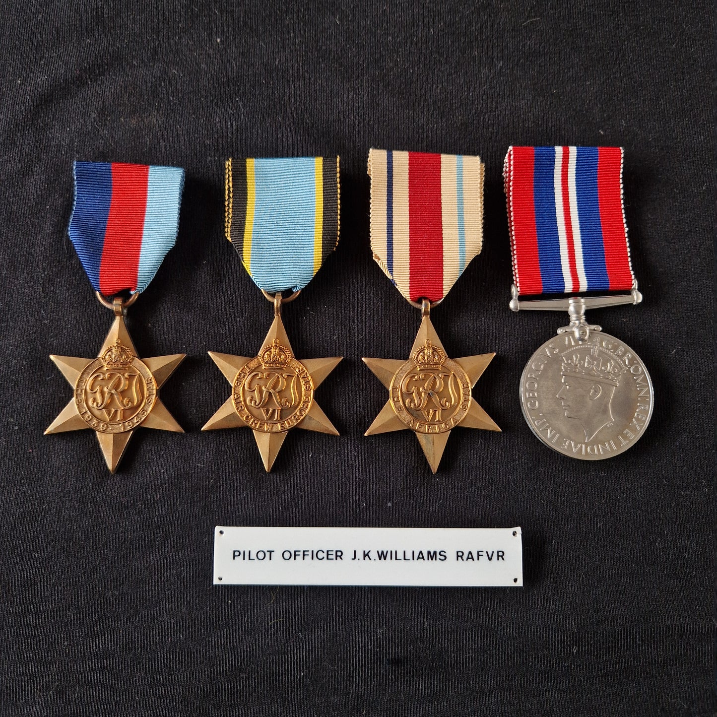 WW2 British Air Crew Europe Star Medal Group of 4 - Royal Air Force RAF