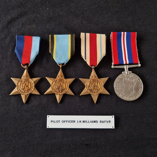 WW2 British Air Crew Europe Star Medal Group of 4 - Royal Air Force RAF