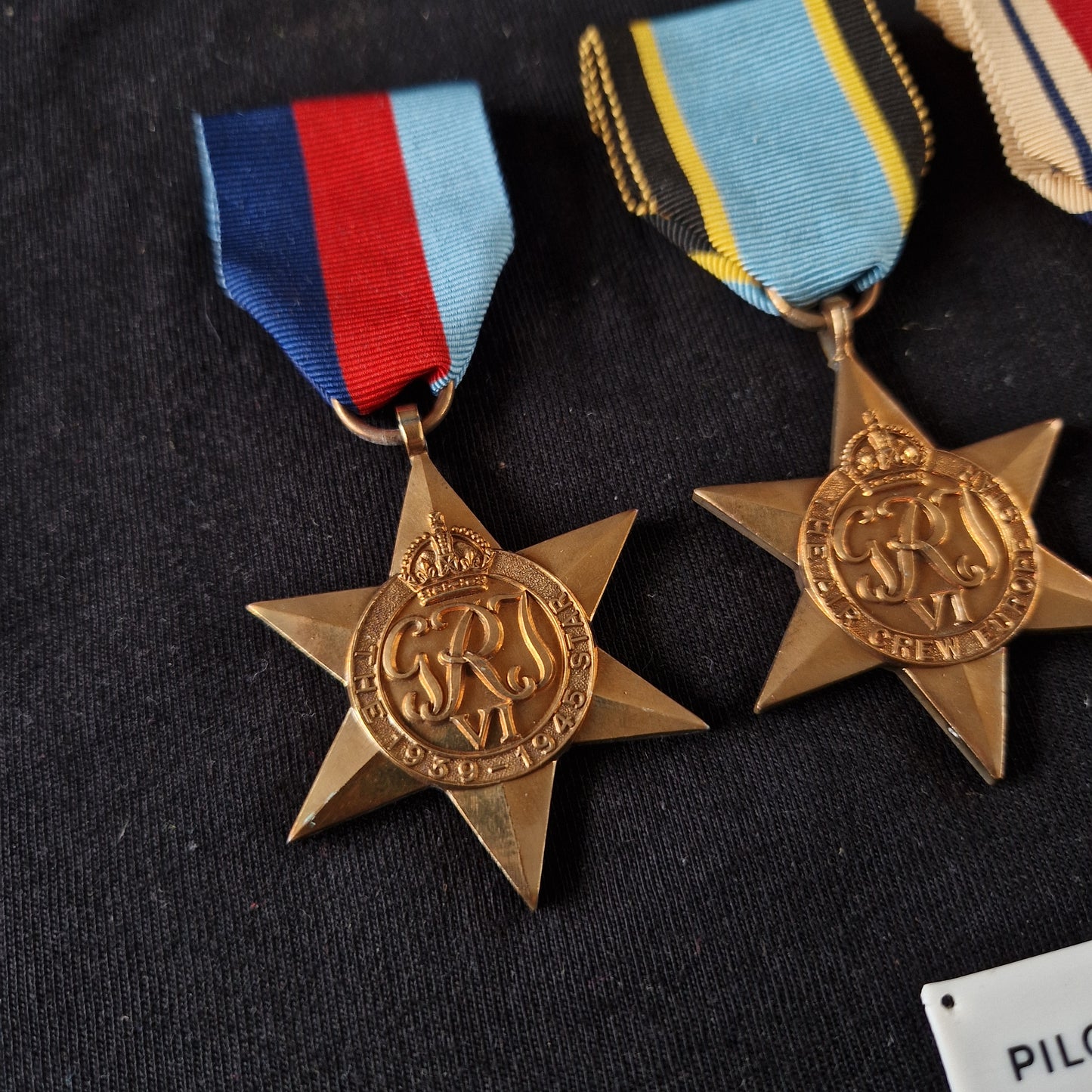 WW2 British Air Crew Europe Star Medal Group of 4 - Royal Air Force RAF