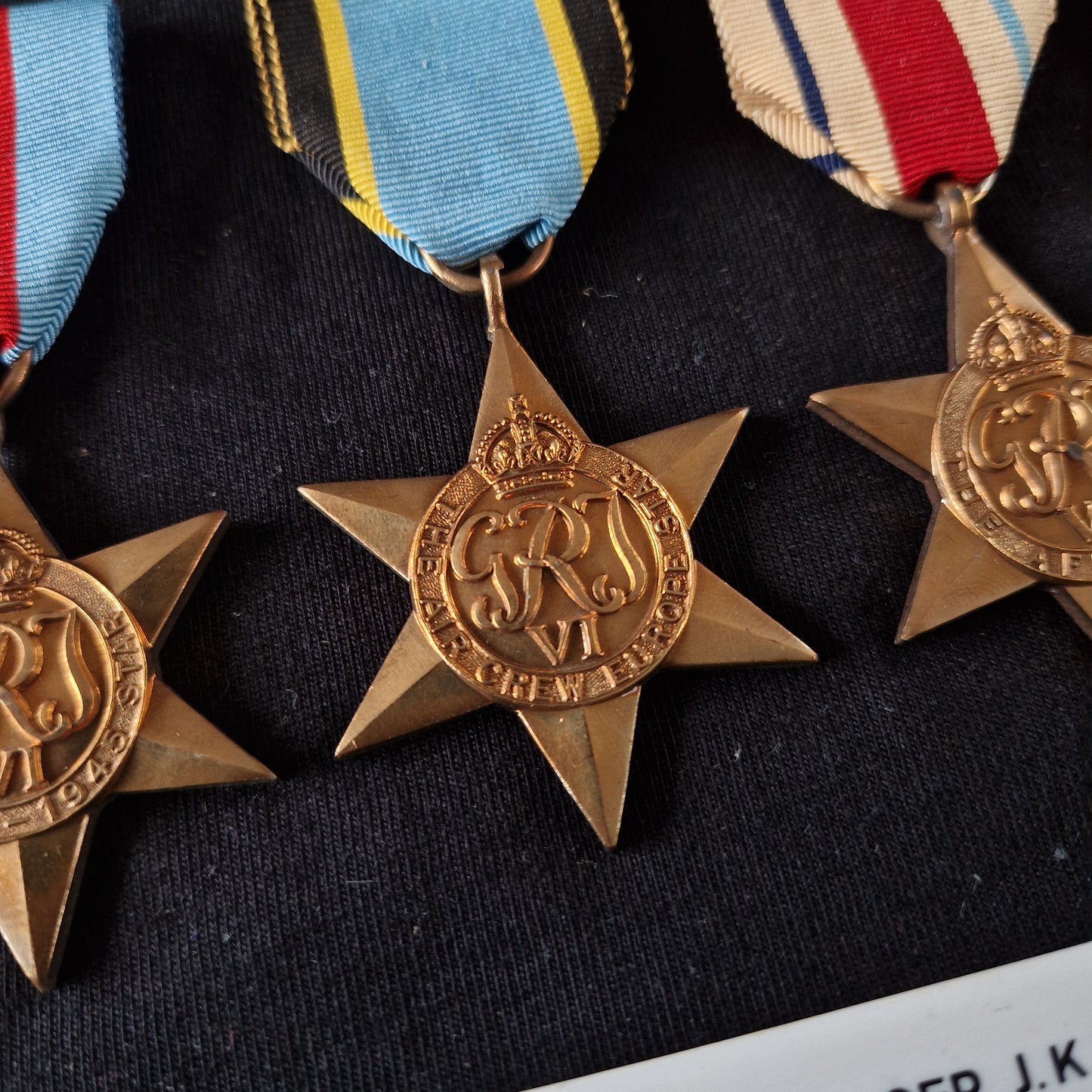 WW2 British Air Crew Europe Star Medal Group of 4 - Royal Air Force RAF