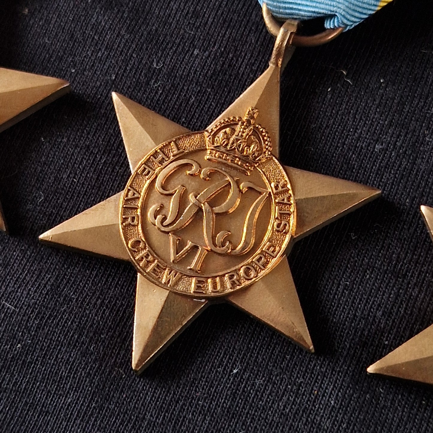 WW2 British Air Crew Europe Star Medal Group of 4 - Royal Air Force RAF