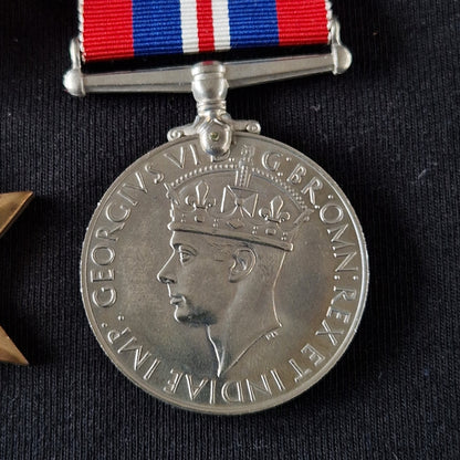 WW2 British Air Crew Europe Star Medal Group of 4 - Royal Air Force RAF