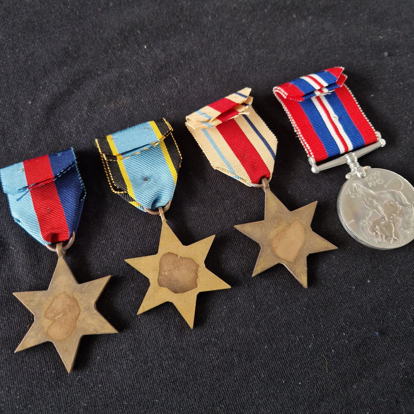 WW2 British Air Crew Europe Star Medal Group of 4 - Royal Air Force RAF