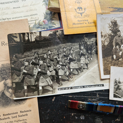 1st Seaforth Highlanders - Bandsman Saxophone Player - WW1 Medal Group Long Service - Home Guard WW2