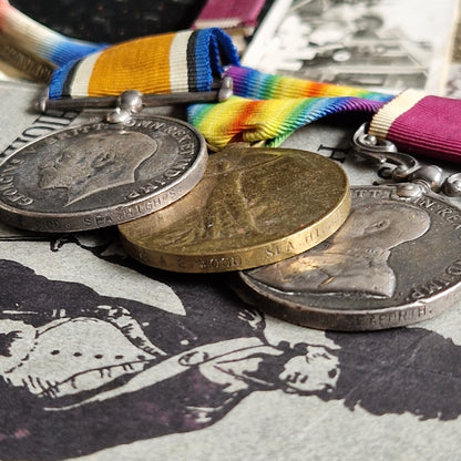 1st Seaforth Highlanders - Bandsman Saxophone Player - WW1 Medal Group Long Service - Home Guard WW2