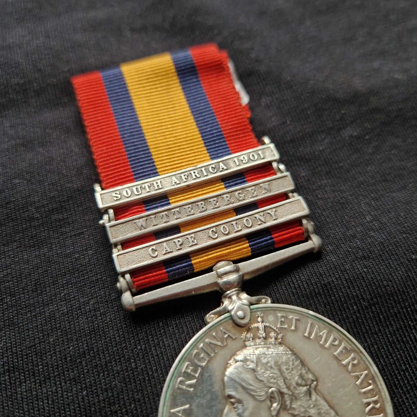 Black Watch (Royal Highlanders) - Queen's South Africa Medal - Kirkcaldy