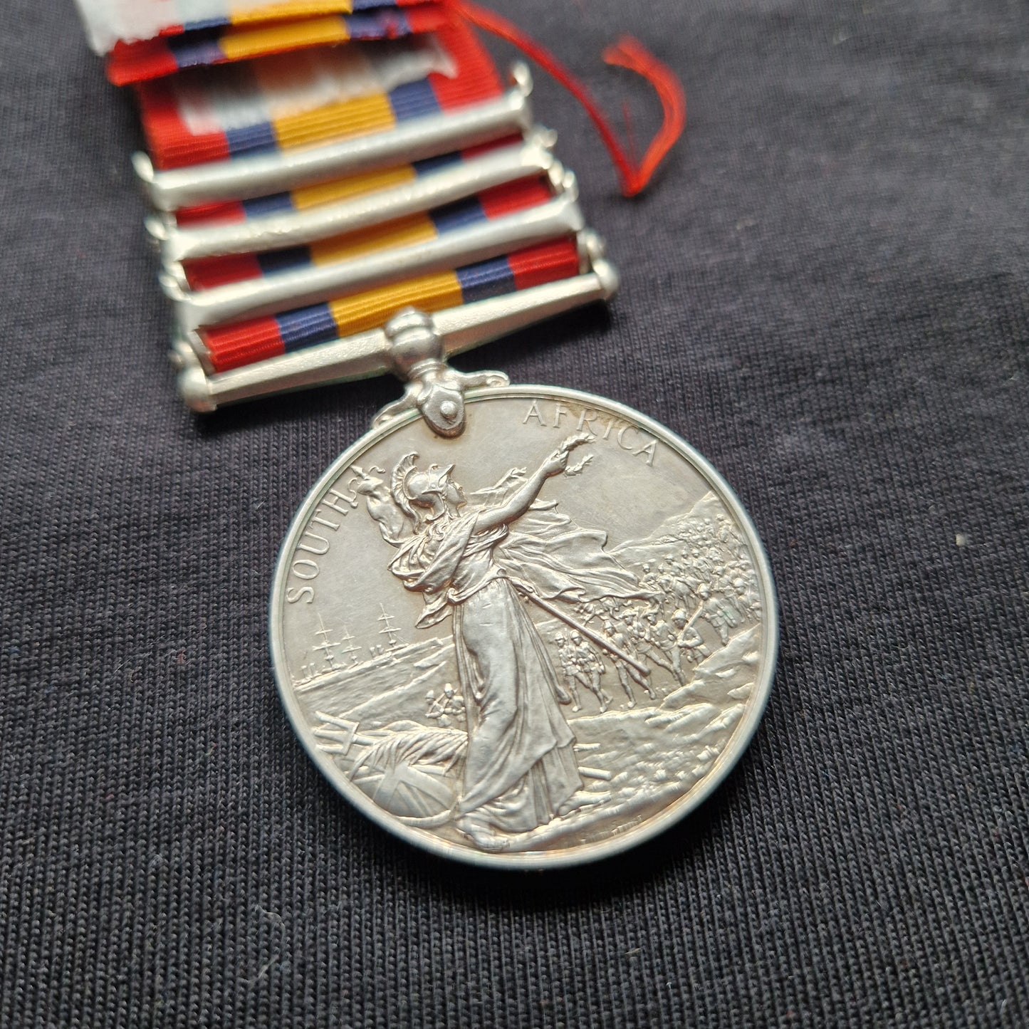 Black Watch (Royal Highlanders) - Queen's South Africa Medal - Kirkcaldy