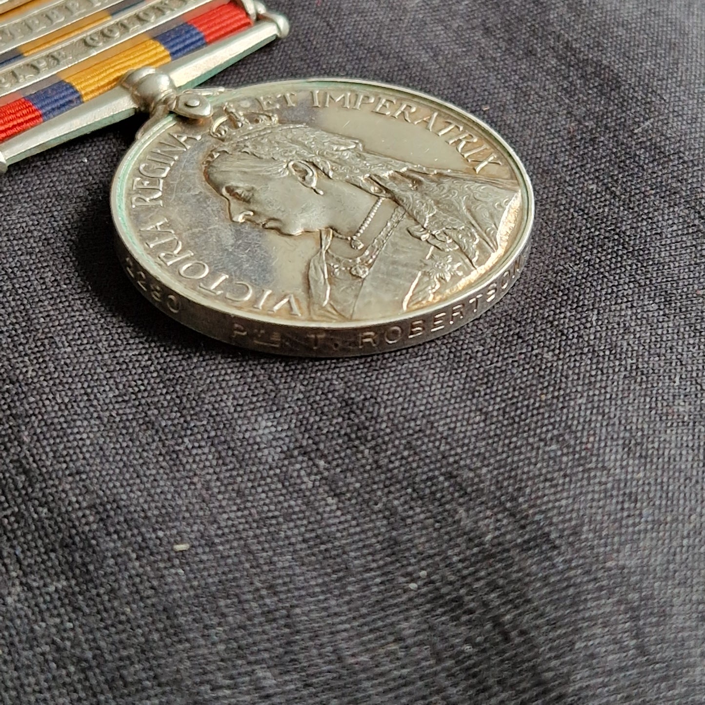 Black Watch (Royal Highlanders) - Queen's South Africa Medal - Kirkcaldy