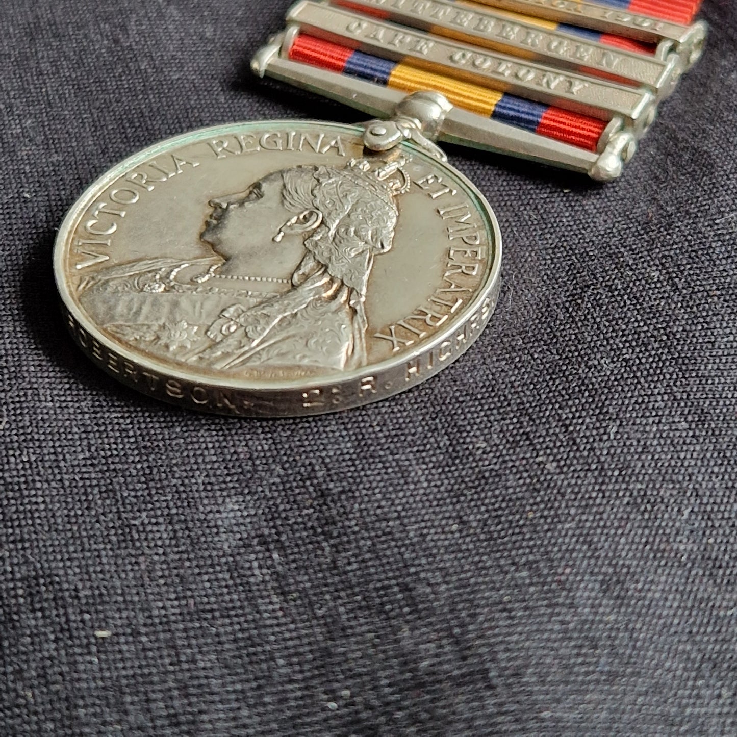 Black Watch (Royal Highlanders) - Queen's South Africa Medal - Kirkcaldy