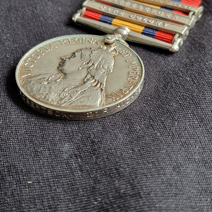 Black Watch (Royal Highlanders) - Queen's South Africa Medal - Kirkcaldy