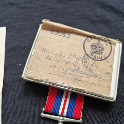 Husband & Wife - Boxed WW2 British Medals - Royal Navy & ATS - Wolverhampton