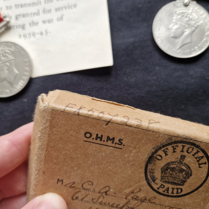 Husband & Wife - Boxed WW2 British Medals - Royal Navy & ATS - Wolverhampton