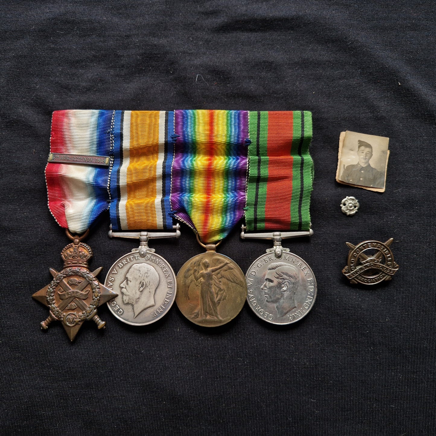 Border Regiment - POW Ypres 1914 - WW1 1914 Mons Star Medal Group - Fire Guard WW2 – From London