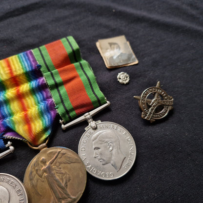 Border Regiment - POW Ypres 1914 - WW1 1914 Mons Star Medal Group - Fire Guard WW2 – From London