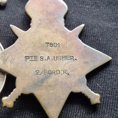 Border Regiment - POW Ypres 1914 - WW1 1914 Mons Star Medal Group - Fire Guard WW2 – From London