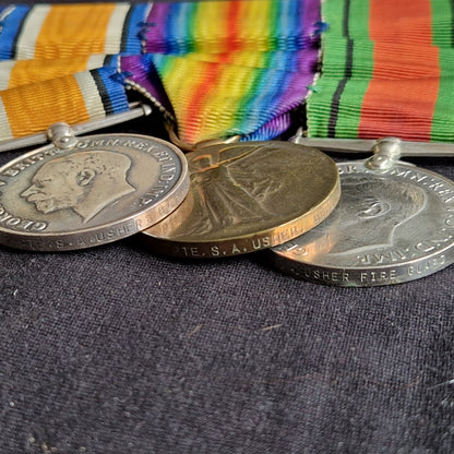 Border Regiment - POW Ypres 1914 - WW1 1914 Mons Star Medal Group - Fire Guard WW2 – From London