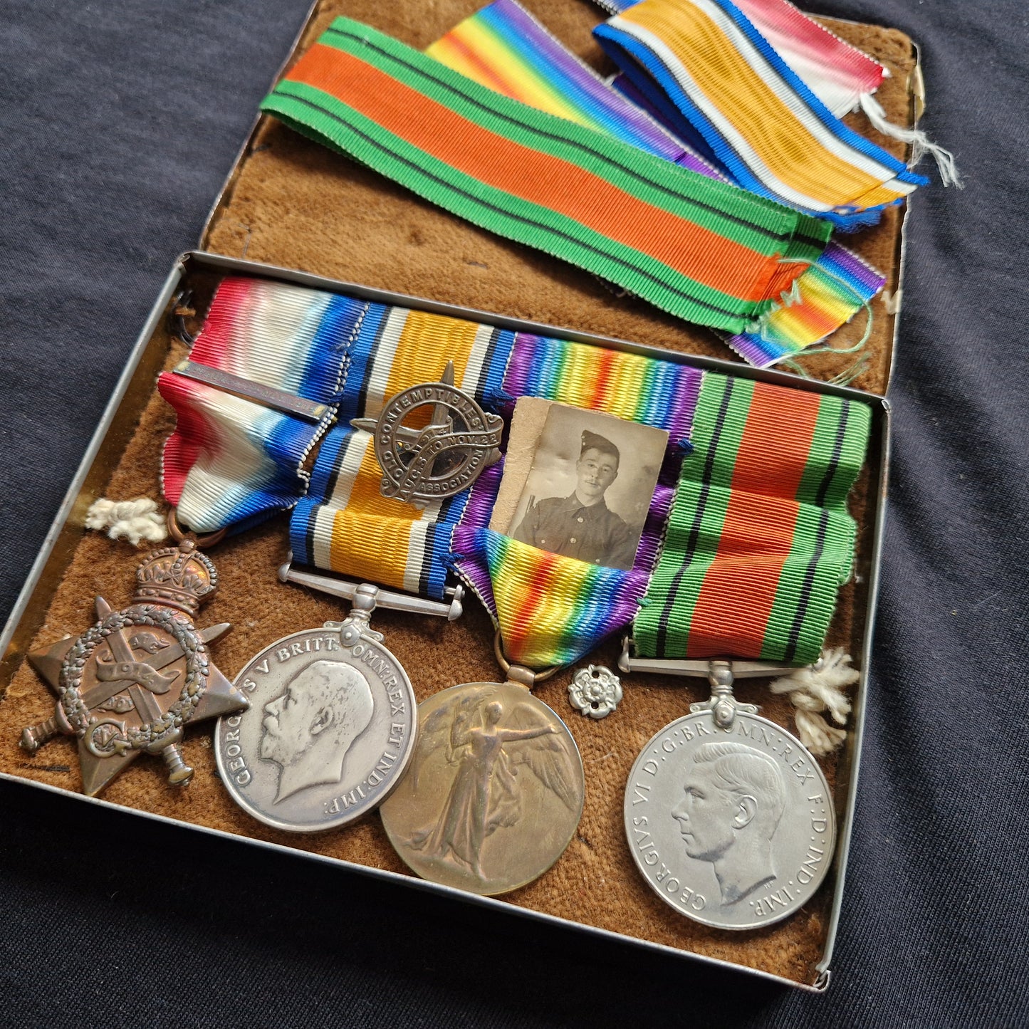 Border Regiment - POW Ypres 1914 - WW1 1914 Mons Star Medal Group - Fire Guard WW2 – From London