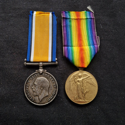 Seaforth Highlanders - POW Prisoner of War Delville Wood Somme 1916 - WW1 Medal Pair - Pendleton