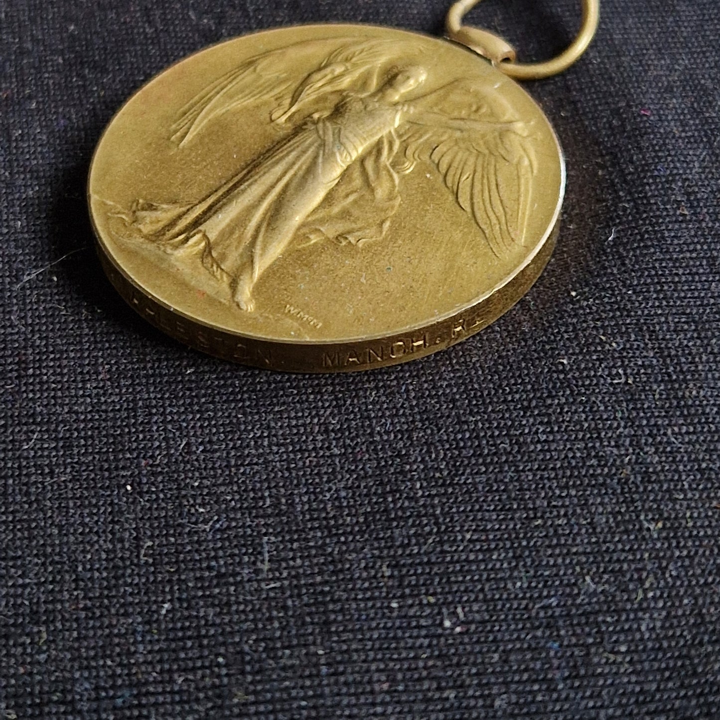 8th Bn. Manchester Regiment - Died of Wounds 1918 - WW1 Victory Medal - From Manchester