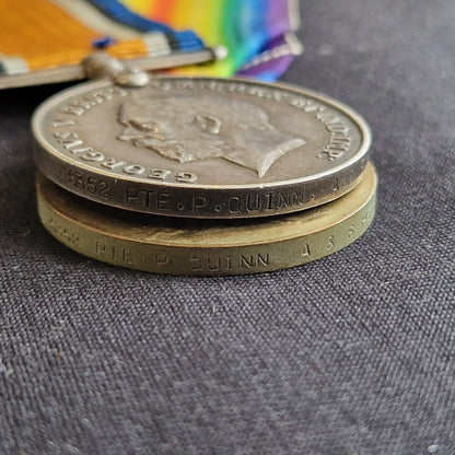 Argyll & Sutherland Highlanders - Killed in Action Somme 1916 Capture of Morval - WW1 Medal Pair - From Paisley