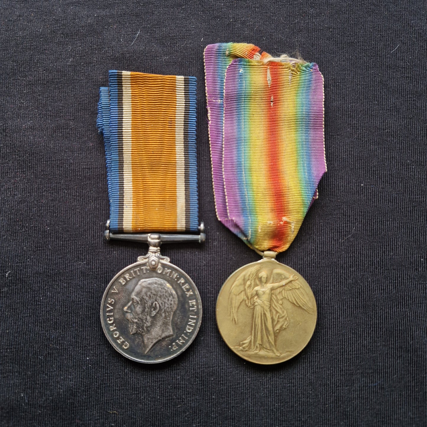 Argyll & Sutherland Highlanders - Wounded in Action 1918 - WW1 Medal Pair - From Paisley, later Toronto