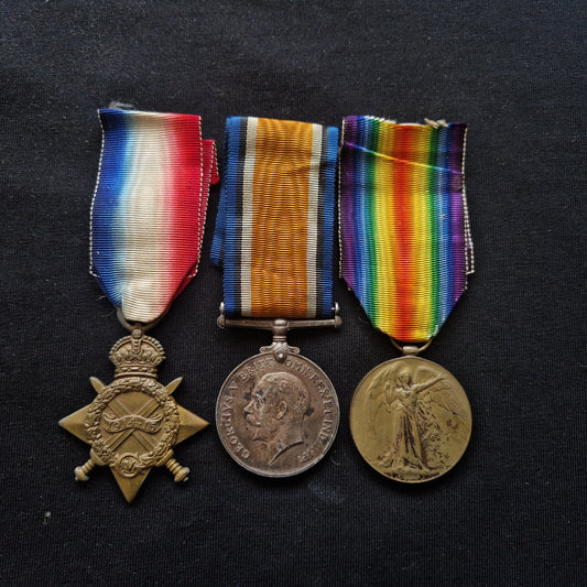 Argyll & Sutherland Highlanders - Killed in Action Somme 1916 Delville Wood - WW1 Medal Trio - From Aberdeen,