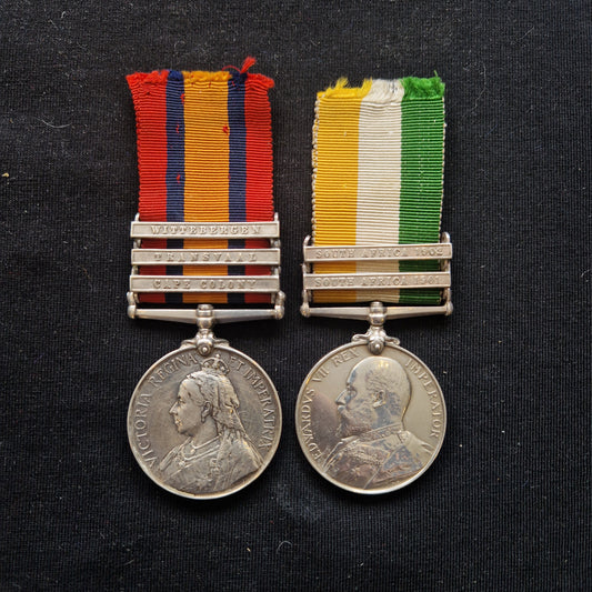 Seaforth Highlanders - Boer War Queen's & King's South Africa Medals - From Edinburgh