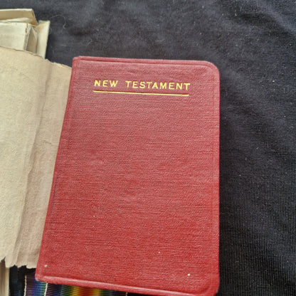 Black Watch (Royal Highlanders) - WW1 Medal Trio and Soldier's Pocket Bible