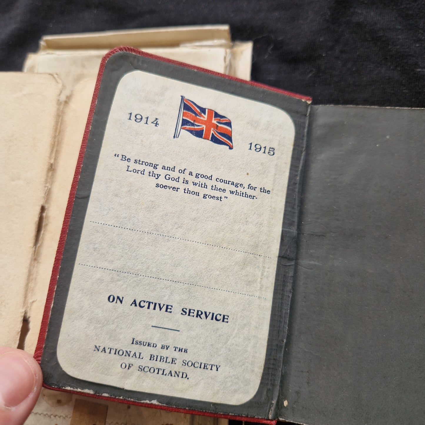 Black Watch (Royal Highlanders) - WW1 Medal Trio and Soldier's Pocket Bible