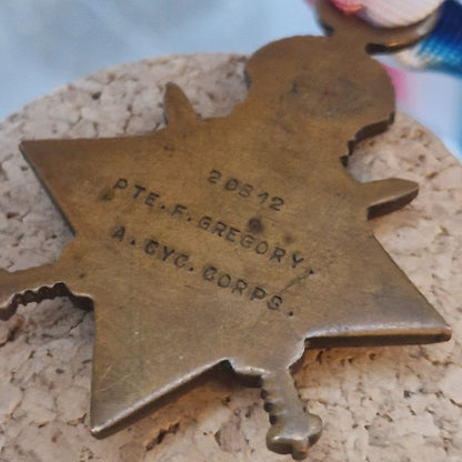 Royal Warwickshire Regiment - Died of Wounds 1917 - WW1 1914-15 Star Medal - 2/1st South Midland Divisional Cyclist Company