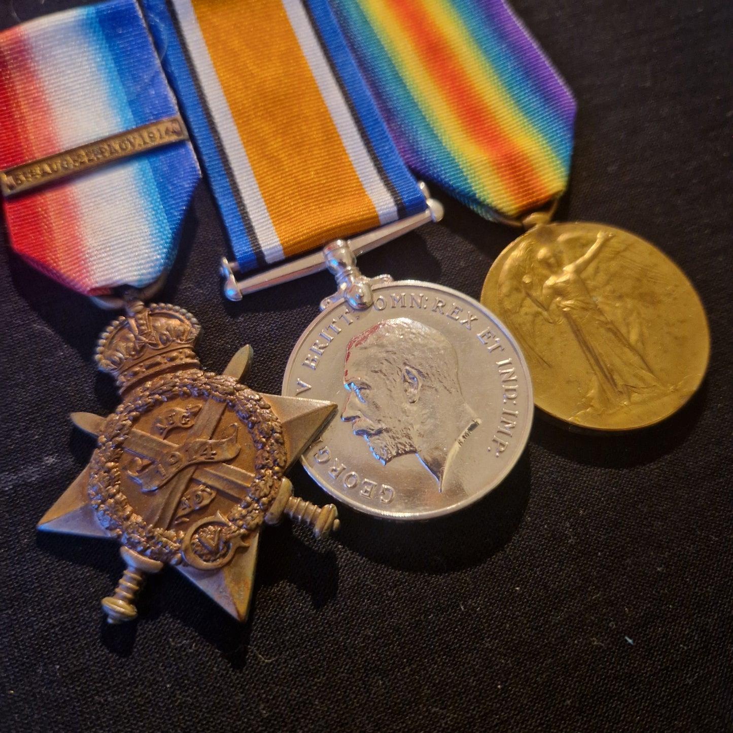 Scots Guards - Killed in Action 1914 - Mons 1914 Star Medal Trio - From Aberdeen