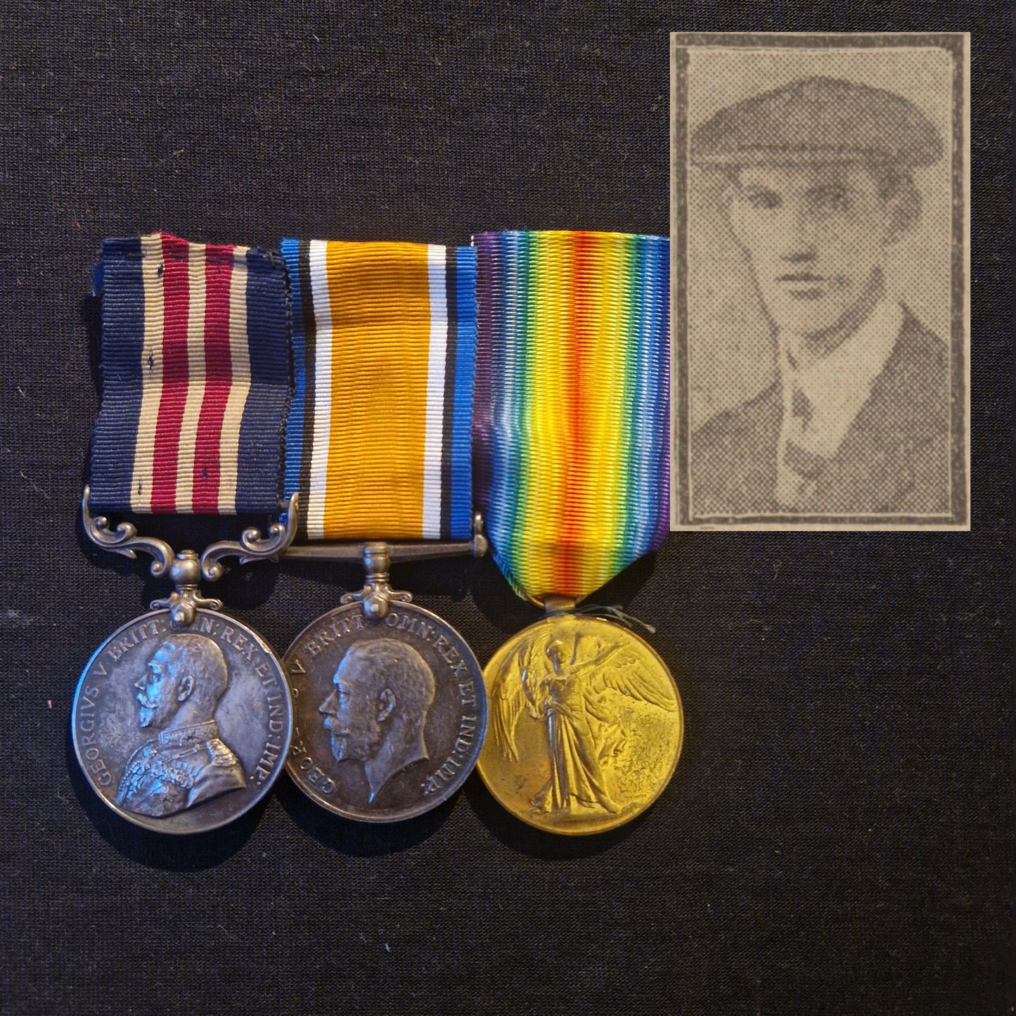 Scottish Rifles (Cameronians) - WW1 Military Medal Gallantry Group - From Paisley - Possibly POW