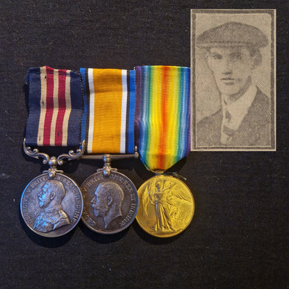 Scottish Rifles (Cameronians) - WW1 Military Medal Gallantry Group - From Paisley - Possibly POW