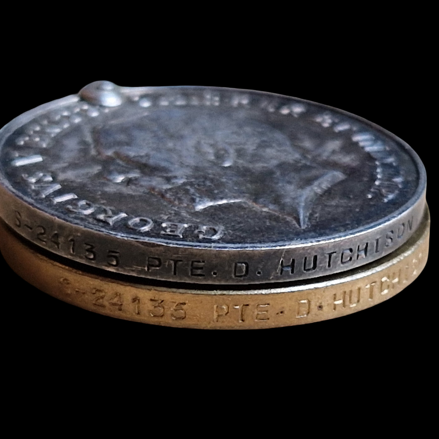5th Seaforth Highlanders DOW as POW GERMANY 1918 Medal Pair Plaque WW1 Forres