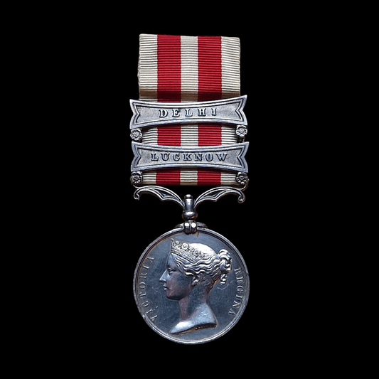 Indian Mutiny Medal 75th Stirlingshire Regiment DIED OF WOUNDS AT DELHI 1857