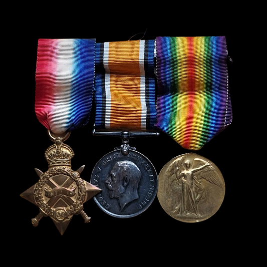 Rifle Brigade WIA 1917 British WW1 Medal Trio L/Cpl. Pye Birmingham