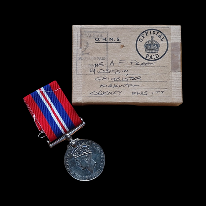 Royal Signals WW2 British War Medal Corporal From Orkney Scotland