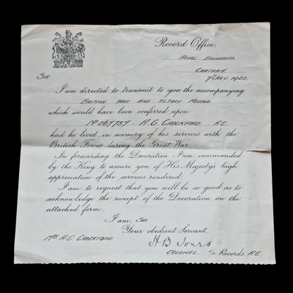 Royal Engineers Died German East Africa 1917 (Tanzania) WW1 Medals Father's ISM