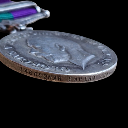 32nd Lancers British Indian Cavalry Iraq General Service Medal Sowar Singh