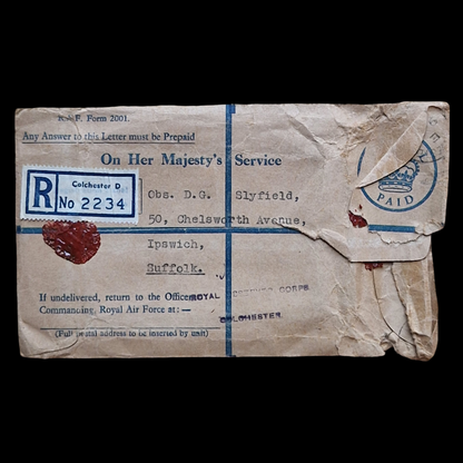 Royal Observer Corps Medal to D.G. Slyfield, Ipswich – Complete with Docs & Box