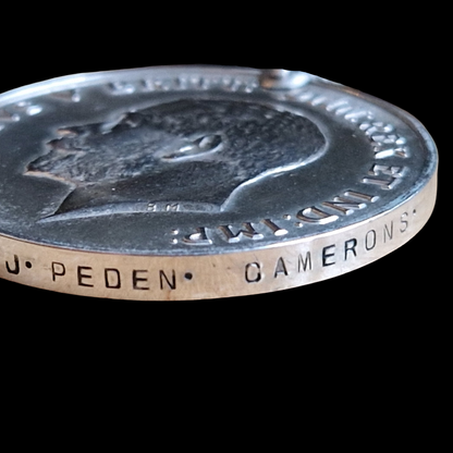 Cameron Highlanders Died 1917 British War Medal WW1 Glasgow University Lovat Scouts