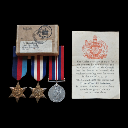 Royal Air Force RAF KIA France 1944 Lancaster Bomber WW2 Casualty Medal Group