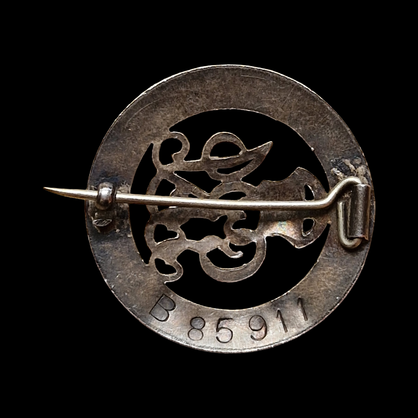Tank Corps WW1 British Silver War Badge Doncaster