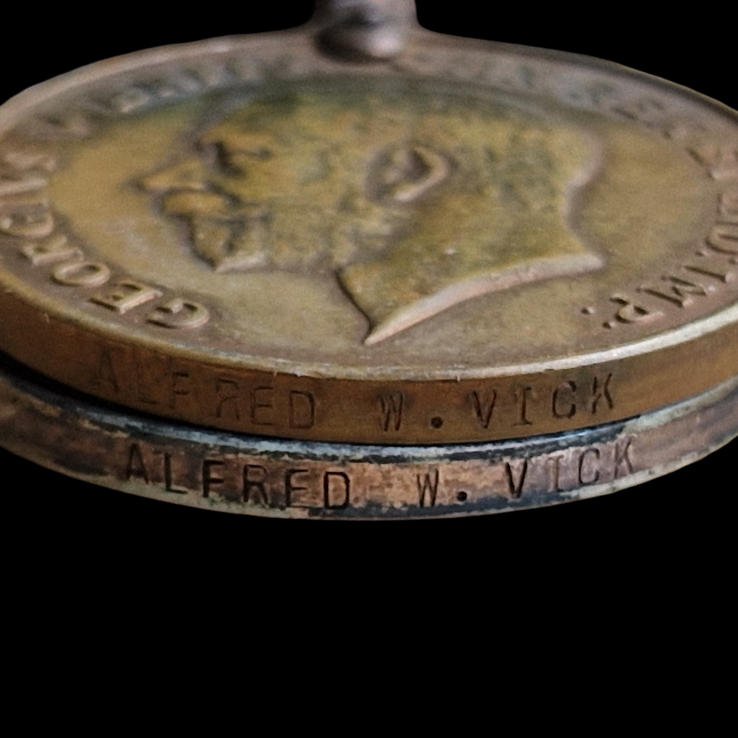 Mercantile Marine WW1 British Medal Pair VICK Chief Steward Southampton Jersey