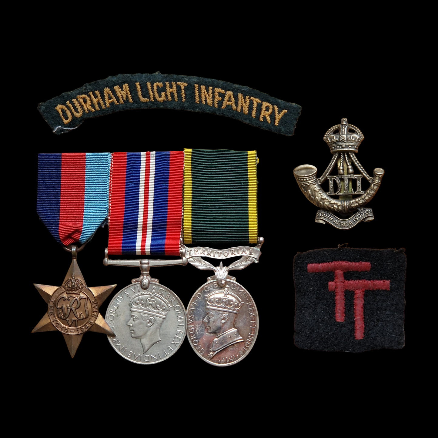 Durham Light Infantry Prisoner of War 1940 POW British WW2 Medal Group Co Durham